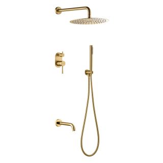 Верхний душ Boheme UNO Mat Golld 30cm  латунь матовое золото