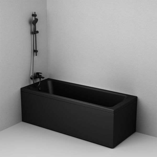 Акриловая ванна Am.Pm Gem W90A-170-070B-A 170x70см чёрный матовый