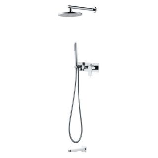 Верхний душ Boheme Spectre Chrome 30cm  пластик хром