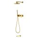 Верхний душ Boheme Spectre Gold 30cm  пластик золото