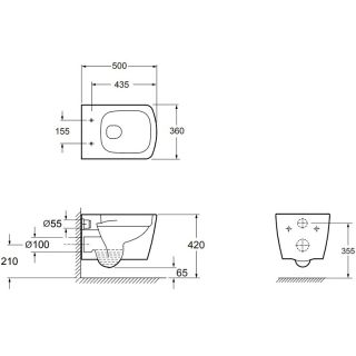 Подвесной унитаз Allen Brau Liberty 4.33004.20 белый