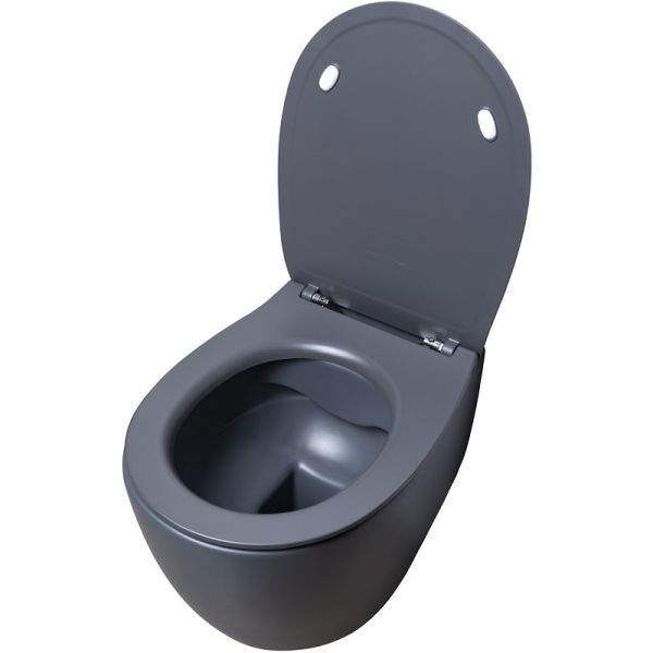 Подвесной унитаз Allen Brau Fantasy 4.11004.AN безободковый антрацит