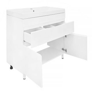 Тумба с раковиной Azario Эстима CS00094636 80 см белый