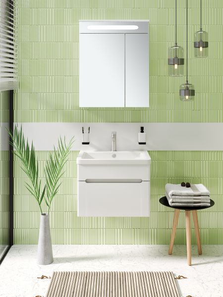 Тумба под раковину Runo подвесная 1 ящик (под умывальник Omega 60) Парма 60 (00000001138)