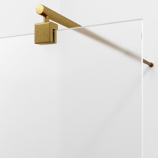 Душевая перегородка WasserKRAFT Rur 30W46BG-MG 110 см профиль золото стекло матовое