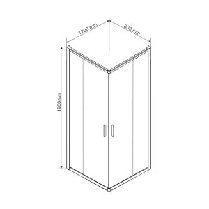 Душевой уголок Vincea Garda VSS-1G8012CL 120x80 см