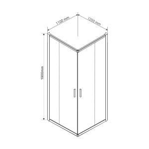 Душевой уголок Vincea Garda VSS-1G1112CL 120x110 см