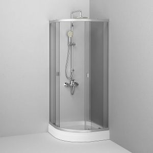 Душевой уголок AM.PM X-Joy Twin Slide 80х80 W88E-205-080MT64 профиль Хром матовый стекло прозрачное