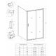 Боковая панель Veconi KP-13, 1100х1950 , хром, стекло прозрачное Боковая панель Veconi KP-13, 1100х1950 , хром, стекло прозрачное