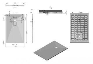 Душевой поддон Vincea VST-4SR9014G 140 x 90 см Душевой поддон Vincea VST-4SR9014G 140 x 90 см