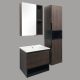 Comforty Тумба-умывальник "Франкфурт-60" дуб шоколадно-коричневый с раковиной Comforty 60E