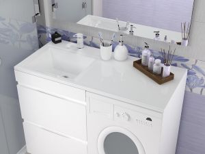 Раковина над стиральной машиной Stella Polar Мадлен SP-00001367 105см L белый