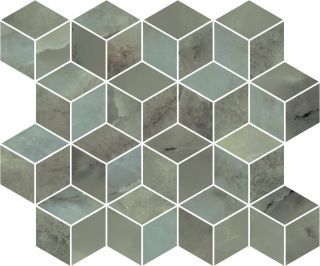 Декор Kerama Marazzi T017\14025 Джардини зеленый мозаичный глянцевый 45x37.5x1