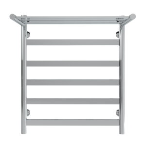 Полотенцесушитель водяной Indigo Slim LSLW50-50P с полкой 50x50 см хром