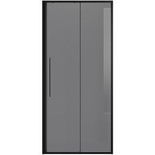 Душевая дверь в нишу Niagara Nova NG-85-9TB 90 см профиль чёрный матовый стекло тонированное