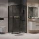Боковая стенка Niagara Nova NG-TB100-34 100 см профиль чёрный матовый стекло тонированное