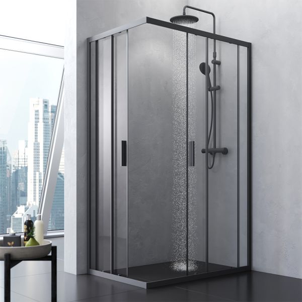 Душевой уголок Am.Pm Gem S 120x80см чёрный матовый W93G-404-120280-BT Душевой уголок Am.Pm Gem S 120x80см чёрный матовый W93G-404-120280-BT