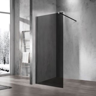 Душевая перегородка Vincea Walk-in VSG-1W120CG 120 см стекло тонированное профиль черный матовый