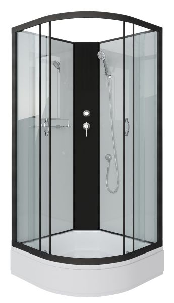 Душевая кабина Niagara NG-6701-14BK 90x90см чёрный/прозрачное