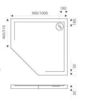 Душевой поддон из искусственного камня Good Door Пента 90x90 Душевой поддон из искусственного камня Good Door Пента 90x90