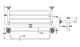 Полка для полотенец Rose RG1408Q 64см бронза Полка для полотенец Rose RG1408Q 64см бронза