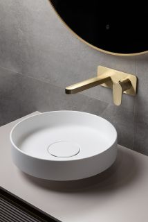 Раковина накладная Armadi Art Sole Corian 801-MW 40 см белый матовый Раковина накладная Armadi Art Sole Corian 801-MW 40 см белый матовый
