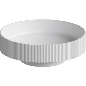 Раковина накладная Armadi Art Sole Corian 801-R-MW 40 см белый матовый