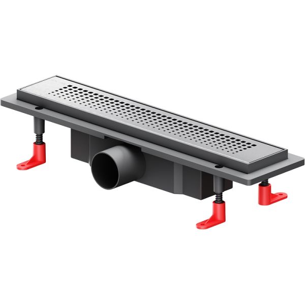 Душевой лоток AM.PM PrimeFlow 40 W02SC-P11-040-01SB с решеткой Хром матовый Cut Gradient