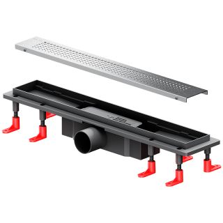 Душевой лоток AM.PM PrimeFlow 50 W02SC-P11-050-01SB с решеткой Хром матовый Cut Gradient Душевой лоток AM.PM PrimeFlow 50 W02SC-P11-050-01SB с решеткой Хром матовый Cut Gradient