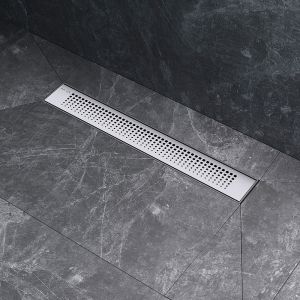 Душевой лоток AM.PM PrimeFlow 50 W02SC-P11-050-01SB с решеткой Хром матовый Cut Gradient