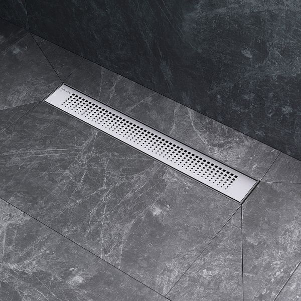 Душевой лоток AM.PM PrimeFlow 50 W02SC-P11-050-01SB с решеткой Хром матовый Cut Gradient