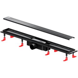 Душевой лоток AM.PM PrimeFlow 80 W02SC-P11-080-01BM с Черной матовой решеткой Cut Gradient Душевой лоток AM.PM PrimeFlow 80 W02SC-P11-080-01BM с Черной матовой решеткой Cut Gradient