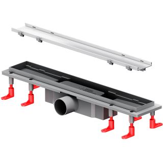 Душевой лоток AM.PM PrimeFlow 50 W02SC-U11-050-04SB с решеткой Хром матовый / под плитку Tile Душевой лоток AM.PM PrimeFlow 50 W02SC-U11-050-04SB с решеткой Хром матовый / под плитку Tile