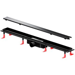 Душевой лоток AM.PM PrimeFlow 90 W02SC-U11-090-04BM с Черной матовой решеткой / под плитку Tile Душевой лоток AM.PM PrimeFlow 90 W02SC-U11-090-04BM с Черной матовой решеткой / под плитку Tile