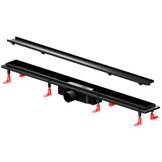 Душевой лоток AM.PM PrimeFlow 90 W02SC-U11-090-04BM с Черной матовой решеткой / под плитку Tile Душевой лоток AM.PM PrimeFlow 90 W02SC-U11-090-04BM с Черной матовой решеткой / под плитку Tile