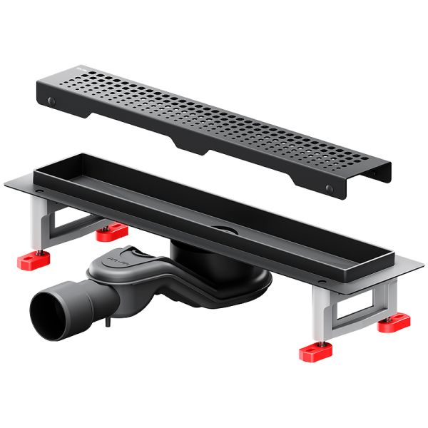 Душевой лоток AM.PM MasterFlow 40 W01SC-P11-040-01BM с Черной матовой решеткой Cut Gradient