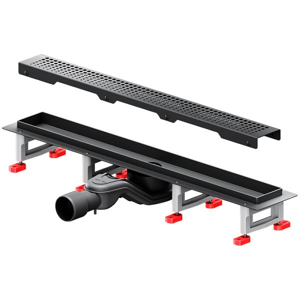 Душевой лоток AM.PM MasterFlow 60 W01SC-P11-060-01BM с Черной матовой решеткой Cut Gradient