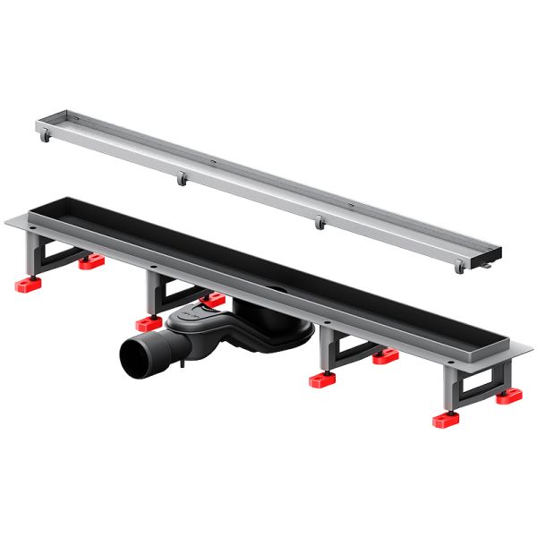 Душевой лоток AM.PM MasterFlow 70 W01SC-U11-070-04SB с решеткой Хром матовый / под плитку Tile