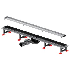 Душевой лоток AM.PM MasterFlow 90 W01SC-U11-090-04SB с решеткой Хром матовый / под плитку Tile