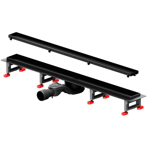 Душевой лоток AM.PM MasterFlow 80 W01SC-U11-080-04BM с Черной матовой решеткой / под плитку Tile