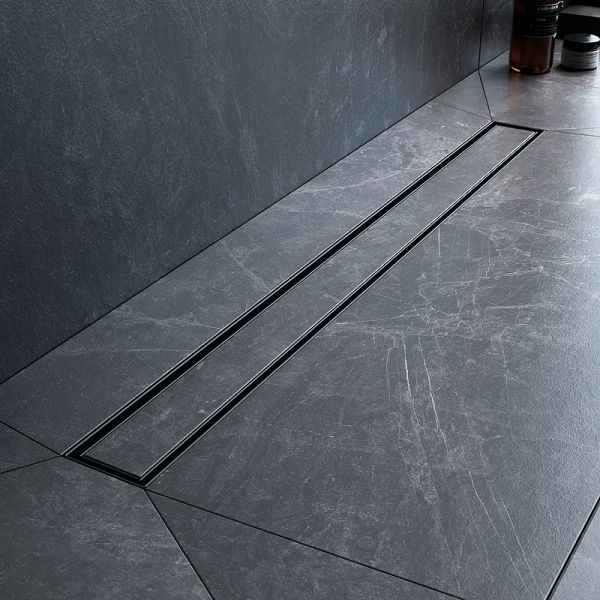 Душевой лоток AM.PM MasterFlow 80 W01SC-U11-080-04BM с Черной матовой решеткой / под плитку Tile