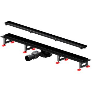 Душевой лоток AM.PM MasterFlow 90 W01SC-U11-090-04BM с Черной матовой решеткой / под плитку Tile
