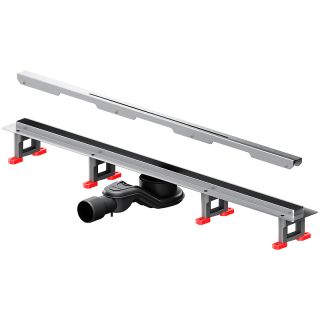 Душевой лоток AM.PM MasterFlow 80 W01SC-S11-080-05SB с решеткой Хром матовый Slim line Душевой лоток AM.PM MasterFlow 80 W01SC-S11-080-05SB с решеткой Хром матовый Slim line