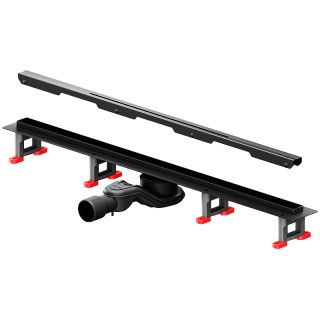 Душевой лоток AM.PM MasterFlow 80 W01SC-S11-080-05BM с Черной матовой решеткой Slim line Душевой лоток AM.PM MasterFlow 80 W01SC-S11-080-05BM с Черной матовой решеткой Slim line