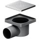 Душевой трап AM.PM PrimeFlow 10 W02BD-P11-010-01SB с решеткой Хром матовый Cut Gradient Душевой трап AM.PM PrimeFlow 10 W02BD-P11-010-01SB с решеткой Хром матовый Cut Gradient