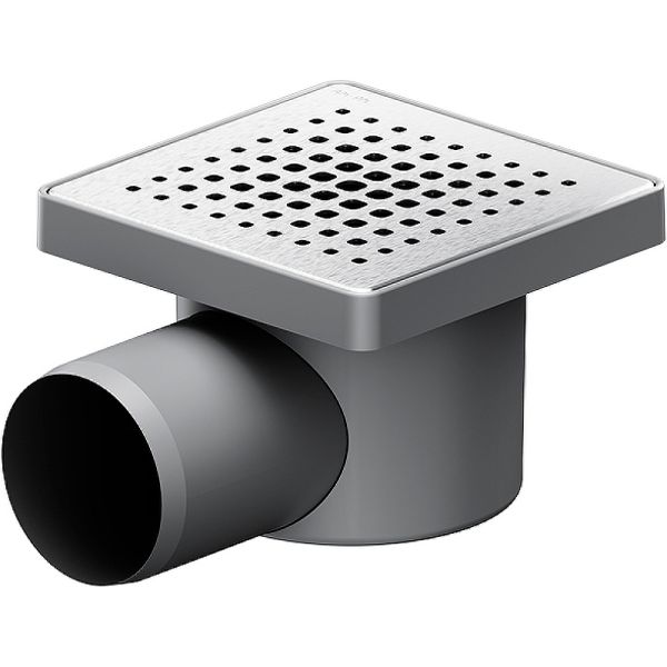 Душевой трап AM.PM PrimeFlow 10 W02BD-P11-010-01SB с решеткой Хром матовый Cut Gradient Душевой трап AM.PM PrimeFlow 10 W02BD-P11-010-01SB с решеткой Хром матовый Cut Gradient