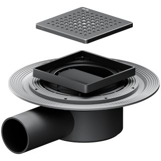 Душевой трап AM.PM MasterFlow 10 W01BD-P11-010-01BM с Черной матовой решеткой Cut Gradient Душевой трап AM.PM MasterFlow 10 W01BD-P11-010-01BM с Черной матовой решеткой Cut Gradient