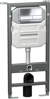 Инсталляция для унитаза Ceramica Nova Envision CN1002CH с кнопкой смыва Flat хром Инсталляция для унитаза Ceramica Nova Envision CN1002CH с кнопкой смыва Flat хром