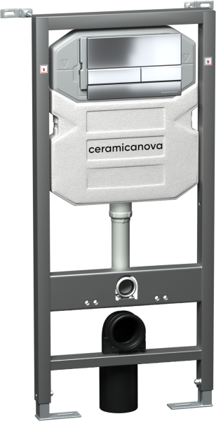 Инсталляция для унитаза Ceramica Nova Envision CN1002CH с кнопкой смыва Flat хром Инсталляция для унитаза Ceramica Nova Envision CN1002CH с кнопкой смыва Flat хром
