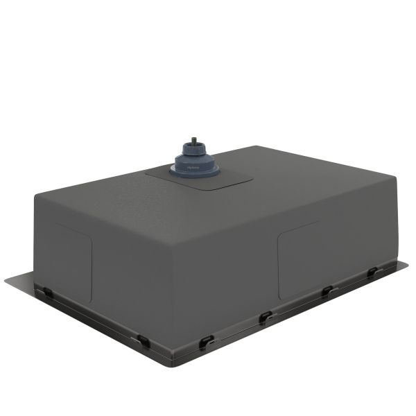 Мойка кухонная Reflexion Iseo 65-BL RX2265BL оружейная сталь